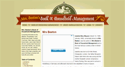 Desktop Screenshot of mrsbeeton.com